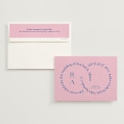 "Connected" - Wedding Invitations in Marseille by Claudia Orengo - Invitation with Envelope