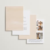 "Brynn" - Wedding Invitations in Toffee by Everett Paper Goods - Back of Card Options