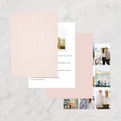 "Elegant Lace" - Wedding Invitations in Blush by Hooray Creative - Back of Card Options