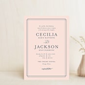 "Chic Gala" - Wedding Invitations in Cotton Candy by Kimberly FitzSimons - Front