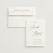 "Corison" - Wedding Invitations in Classic by Kelly Schmidt - Invitation with Envelope