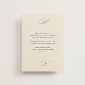 "Infinite" - Wedding Invitations in Ivory by Angela Thompson - Front