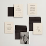 "Infinite" - Wedding Invitations in Ivory by Angela Thompson - Invitation Suite