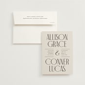 "All Type" - Wedding Invitations in Daydream by Pixel and Hank - Invitation with Envelope