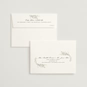"Sweeping" - Wedding Invitations in Linen by Carolyn Nicks - FREE Recipient Addressing
