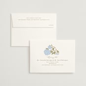 "Hydrangea Garden" - Wedding Invitations in Navy by Susan Zinader - FREE Recipient Addressing
