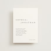"The Minimalist" - Wedding Invitations in Air by lulu and isabelle - Front