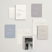 "The Minimalist" - Wedding Invitations in Air by lulu and isabelle - Invitation Suite