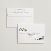 "Tuscan Hill" - Wedding Invitations in Creme by Kate Ahn - FREE Recipient Addressing