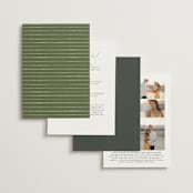 "Vineyard" - Wedding Invitations in Olive by Sarah Brown - Back of Card Options