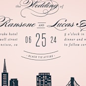 "Big City - San Francisco" - Wedding Invitations in Blush by Hooray Creative - Detail
