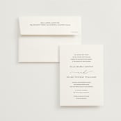 "Breathe" - Wedding Invitations in Linen by Jennifer Postorino - Invitation with Envelope