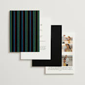 "Embroidery" - Wedding Invitations in Noche by Jackie Crawford - Back of Card Options