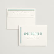 "Embroidery" - Wedding Invitations in Noche by Jackie Crawford - FREE Recipient Addressing