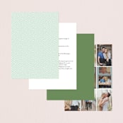 "Leafy ampersand" - Wedding Invitations in Mint Leaf by Jennifer Wick - Back of Card Options
