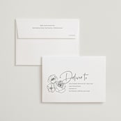 "stylist script" - Wedding Invitations in Ivory by Cass Loh - FREE Recipient Addressing