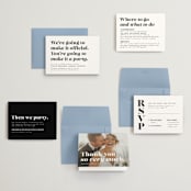 "Make it official" - Wedding Invitations in Panda by Lea Delaveris - Invitation Suite
