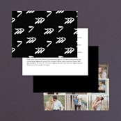 "Love Actually" - Wedding Invitations in Onyx by Design Lotus - Back of Card Options