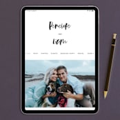 "Love Actually" - Wedding Invitations in Onyx by Design Lotus - FREE Wedding Website