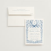 "Royal" - Wedding Invitations in Cobalt by Petra Kern - Invitation with Envelope