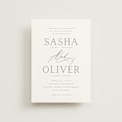 "Ashbury" - Wedding Invitations in Ink by Kristie Kern - Front