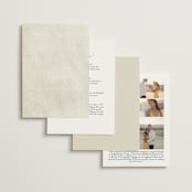 "Camille" - Wedding Invitations in Stone by Jackie Crawford - Back of Card Options