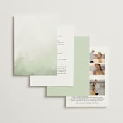 "Hillside" - Wedding Invitations in Moss by Hannah Williams - Back of Card Options