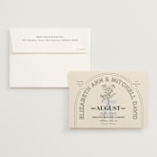 "Sealed" - Wedding Invitations in Daisy by Baumbirdy - Invitation with Envelope