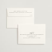 "More Than Words" - Wedding Invitations in Bridal White by Design Lotus - FREE Recipient Addressing