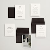 "More Than Words" - Wedding Invitations in Bridal White by Design Lotus - Invitation Suite