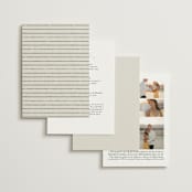 "Tilted Script" - Wedding Invitations in Ivory by Hannah Williams - Back of Card Options