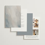 "Align" - Wedding Invitations in Cotton by Jennifer Postorino - Back of Card Options