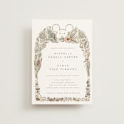 "Disney's Mickey Mouse Tropical Frame" - Wedding Invitations in Earth by Shiny Penny Studio - Front