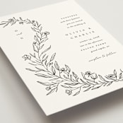 "Floral Cascade" - Wedding Invitations in Alpine by Pixel and Hank - Detail