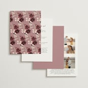 "Emyn" - Wedding Invitations in Burgundy by Itsy Belle Studio - Back of Card Options