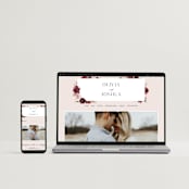 "Emyn" - Wedding Invitations in Burgundy by Itsy Belle Studio - FREE Wedding Website