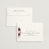 "Emyn" - Wedding Invitations in Burgundy by Itsy Belle Studio - FREE Recipient Addressing