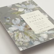 "Spring Dash" - Wedding Invitations in Pewter by Grace Kreinbrink - Detail