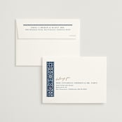 "Mediterranean Tiles" - Wedding Invitations in Ocean by GeekInk Design - FREE Recipient Addressing