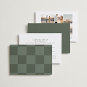 "Highlights" - Wedding Invitations in Forest by Jackie Crawford - Back of Card Options