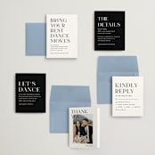 "dance moves" - Wedding Invitations in Tuxedo by Angela Garrick - Invitation Suite