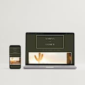 "refined" - Wedding Invitations in Deep Olive by Nicole Walsh - FREE Wedding Website