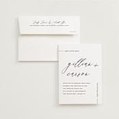 "Villa" - Wedding Invitations in Pearl by Chryssi Tsoupanarias - Invitation with Envelope