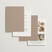 "Luxe script" - Wedding Invitations in Pearl by Hooray Creative - Back of Card Options