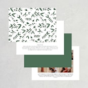 "Floral Wreath" - Wedding Invitations in Fresh by Kelly Schmidt - Back of Card Options