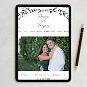 "Floral Wreath" - Wedding Invitations in Fresh by Kelly Schmidt - FREE Wedding Website
