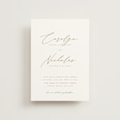 "Napa" - Wedding Invitations in Golden by Kelly Schmidt - Front