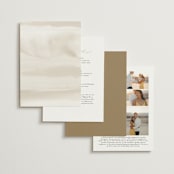 "Napa" - Wedding Invitations in Golden by Kelly Schmidt - Back of Card Options