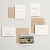 "Napa" - Wedding Invitations in Golden by Kelly Schmidt - Invitation Suite