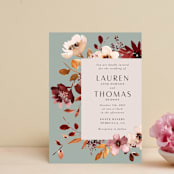 "Serenata" - Wedding Invitations in Sage by Petra Kern - Front